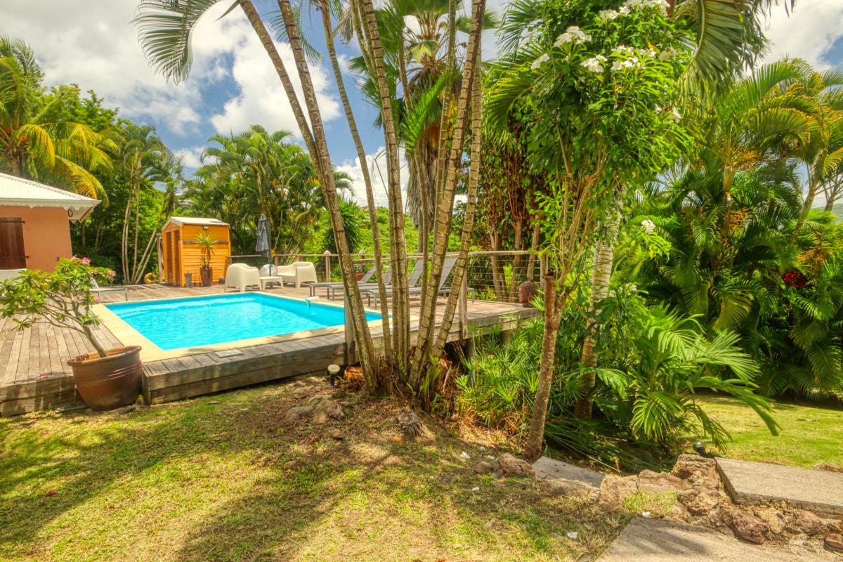 5Location villa piscine le diamant martinique_ le jardin